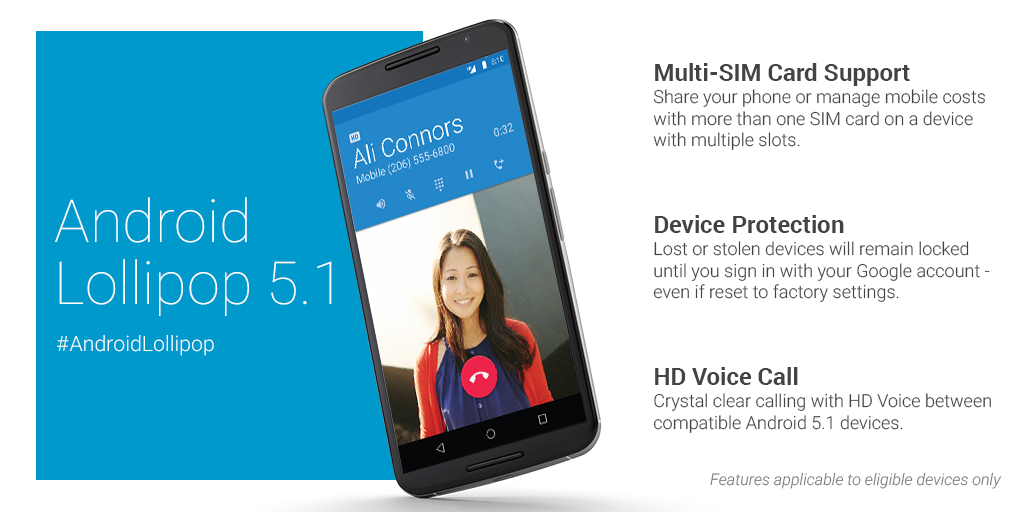 Android Lollipop 5.1 Update Key Features