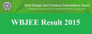 WBJEE Result 2015