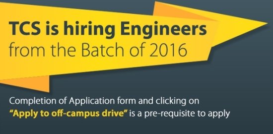 TCS offcampus 2016 batch job