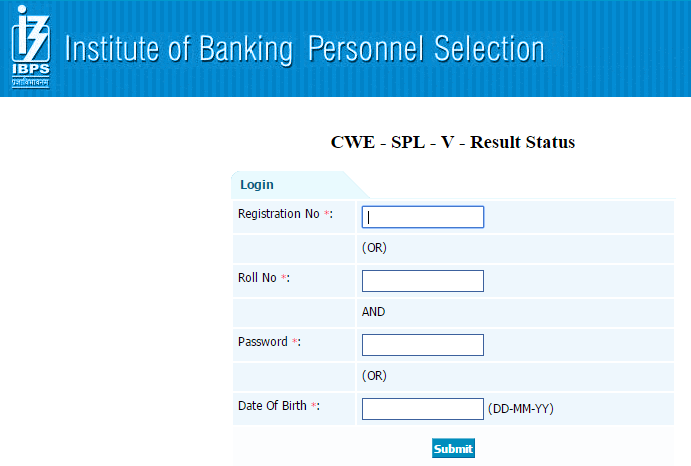 IBPS CWE SO Result 2016