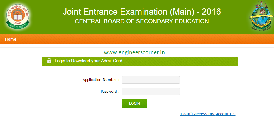Download JEE Main Admit Card 2016 @jeemain.nic.in Download JEE Main Admit Card 2016