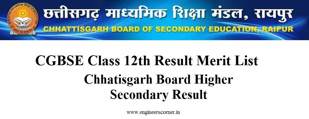 CGBSE Class 12th Result 2019 Merit List, Topper List