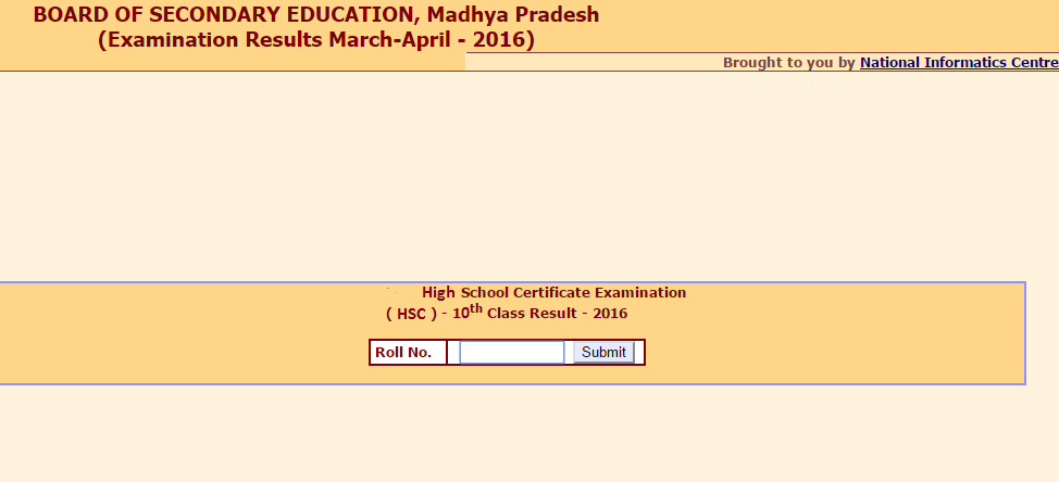 mpresults.nic.in MP Board Class 10th High School Certificate (HSC) Exam Result – 2016 declared MP Board Result Class 10th HSC Result 2016