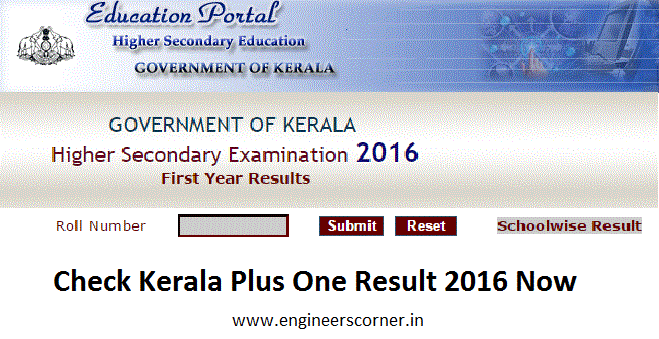 DHSE Kerala Plus One Result 2016 Declared at keralaresults.nic.in DHSE Kerala Plus One Result 2016 Declared at keralaresults.nic.in
