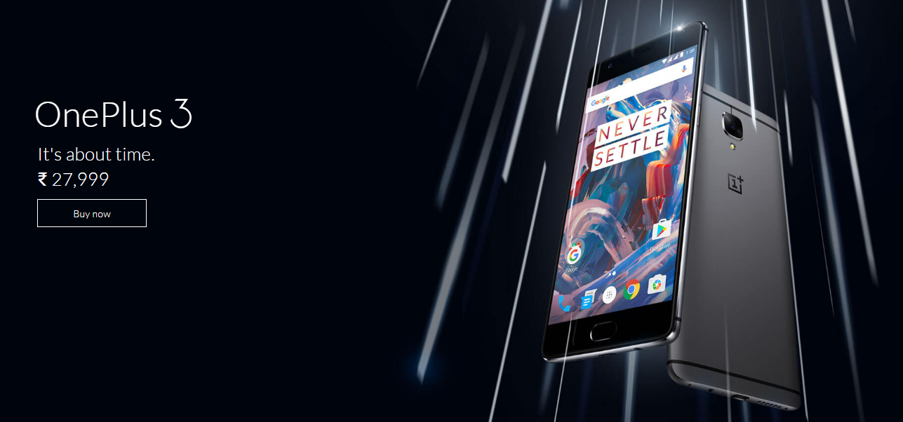 OnePlus 3 Launched in India with 6GB RAM, priced at Rs 27,999 Oneplus 3