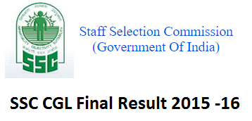 SSC CGL Final Result 2015 - Cut-Off Marks & Merit List Declared at ssc.nic.in