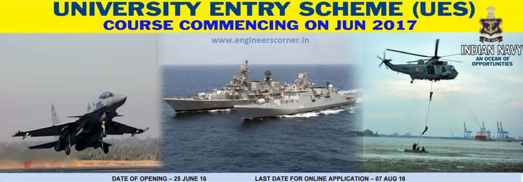 Indian Navy UES 2017 Online Application Form Eligibility Criteria 