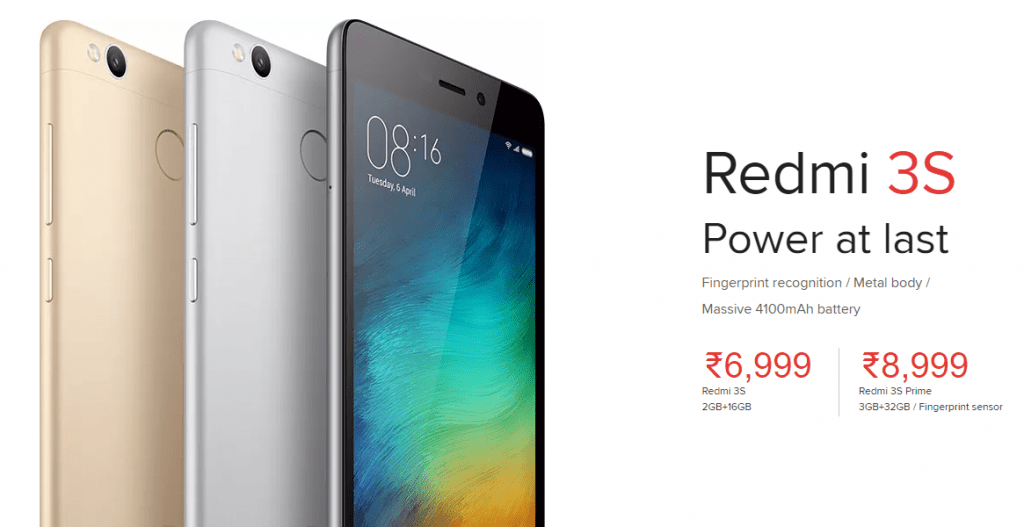 Redmi 3S Prime Launched in India