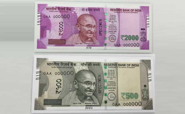 Pictures - Rs 500 & Rs 2000 notes