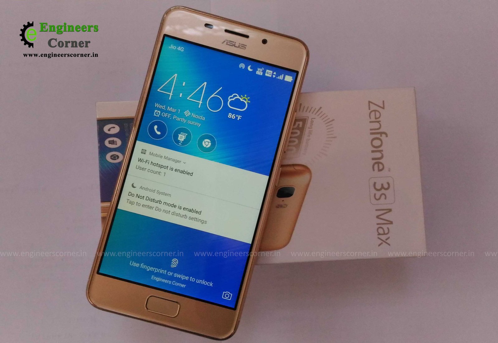 ASUS Zenfone 3 Max Front side pic