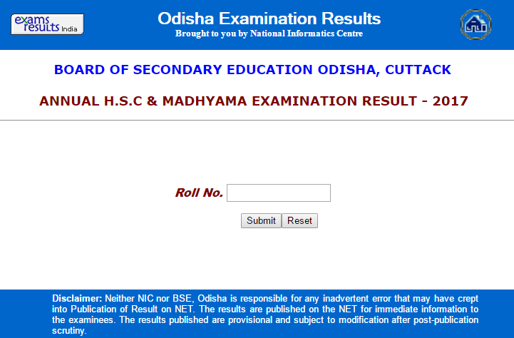 Check Odisha Class 10 HSC Exams 2017 Result Declared at orissaresults.nic.in Odisha HSC Result 2017