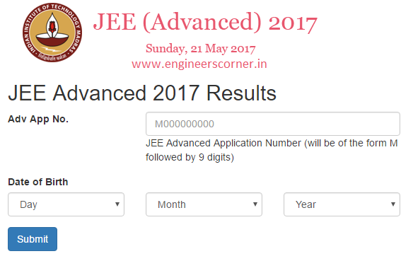 JEE Advanced 2017 Result