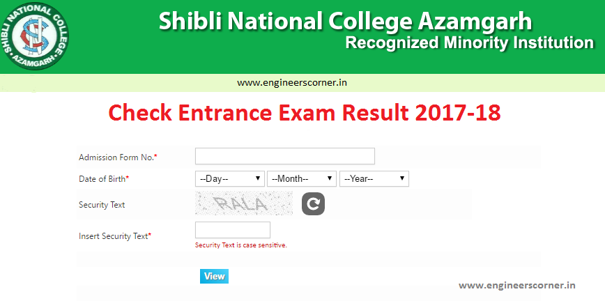 Shibli National College UG Exam Result 2017