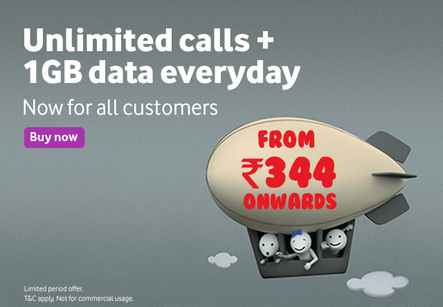 Vodafone Prepaid Unlimited Offer Rs 348 Recharge