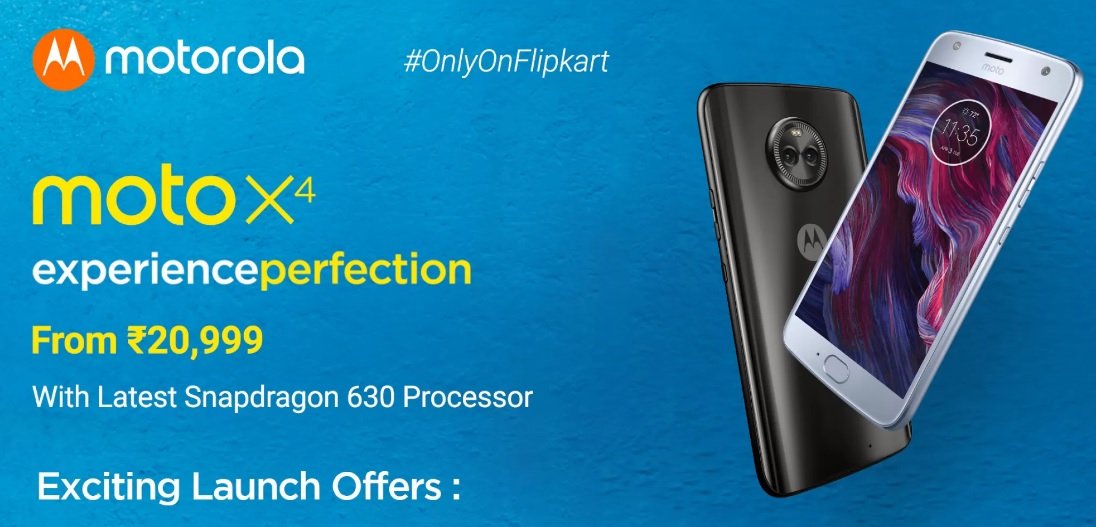 Motorola Moto X4 launched in India with Dual Camera, Priced at Rs 20,999 Moto X4 on Flipkart