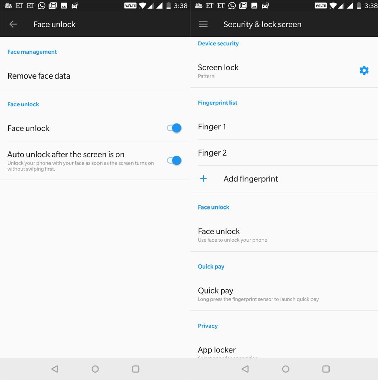 OnePlus 5T Face Unlock