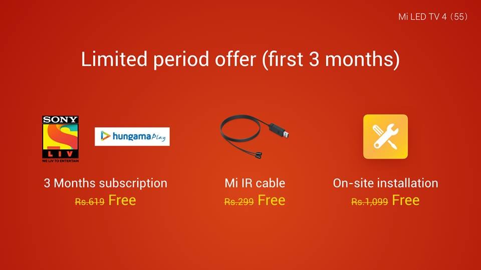 Mi TV 4 Specifications