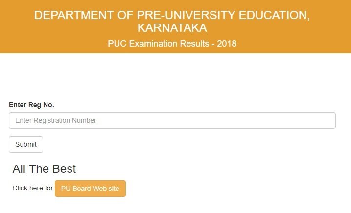 Karnataka PUC Results 2018