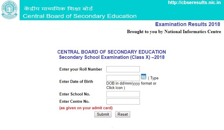 CBSE Class 10th Result 2018 Declared at www.cbseresults.nic.in CBSE Class 10 Result 2018