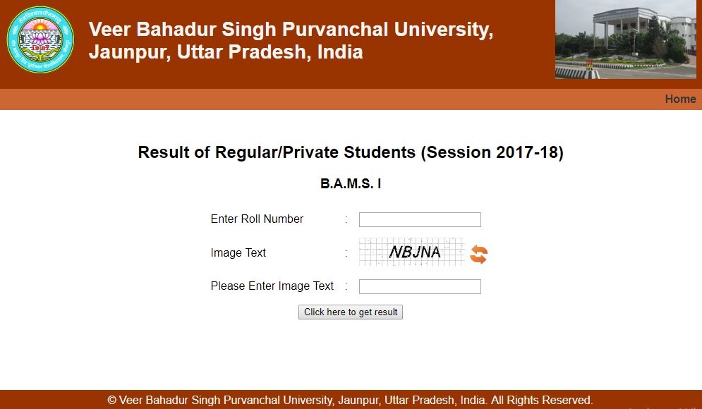 VBS Purvanchal University UG PG Result 2018 Declared at