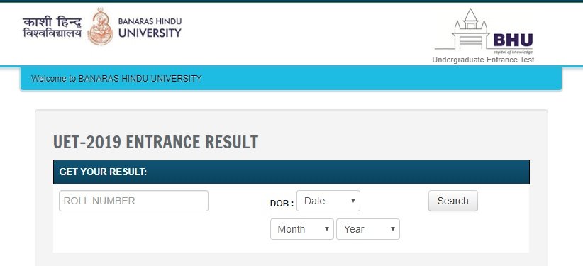 BHU UET and PET Result 2019