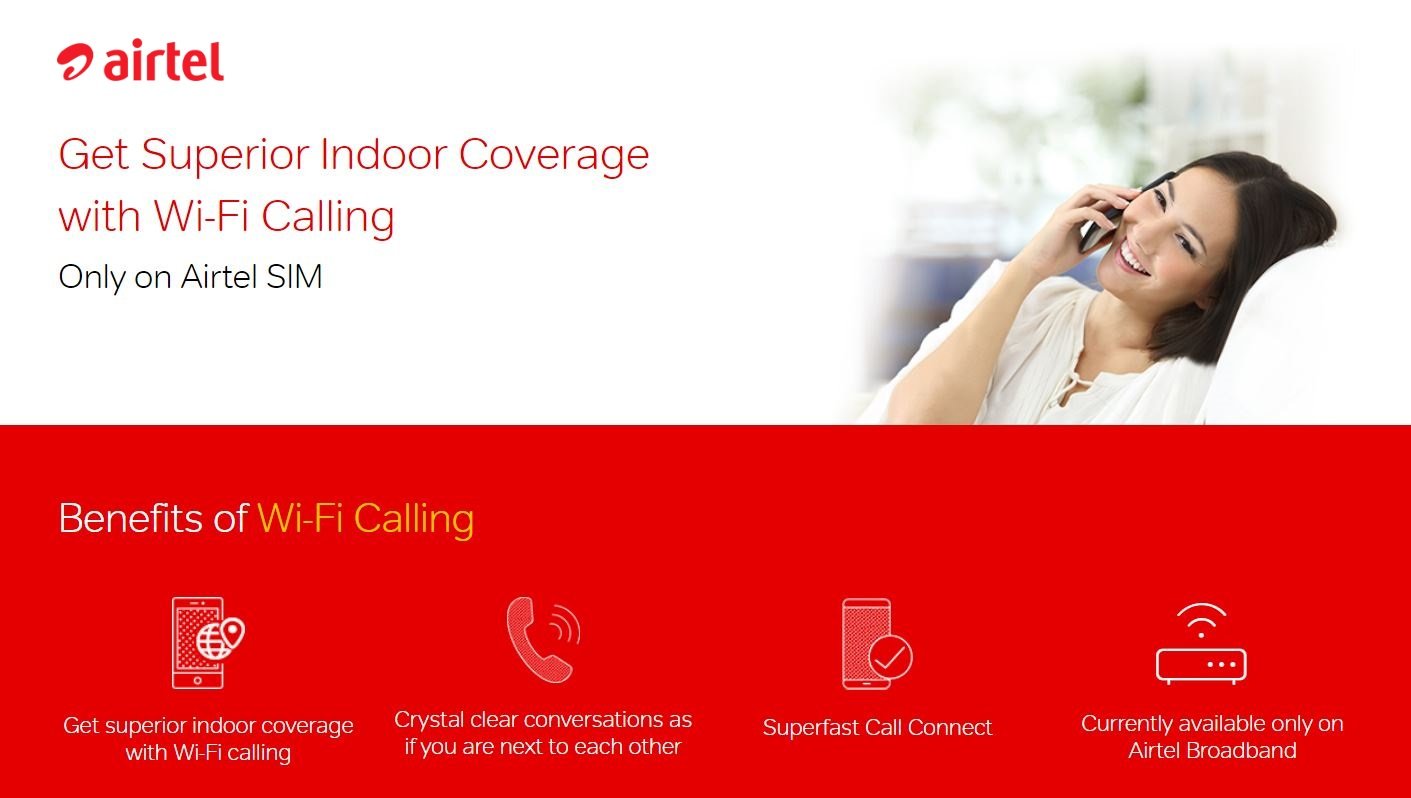 Airtel Launches WiFi Calling in Mumbai, Kolkata, Andhra Pradesh, Karnataka, and Tamil Nadu Airtel-Wifi-Calling