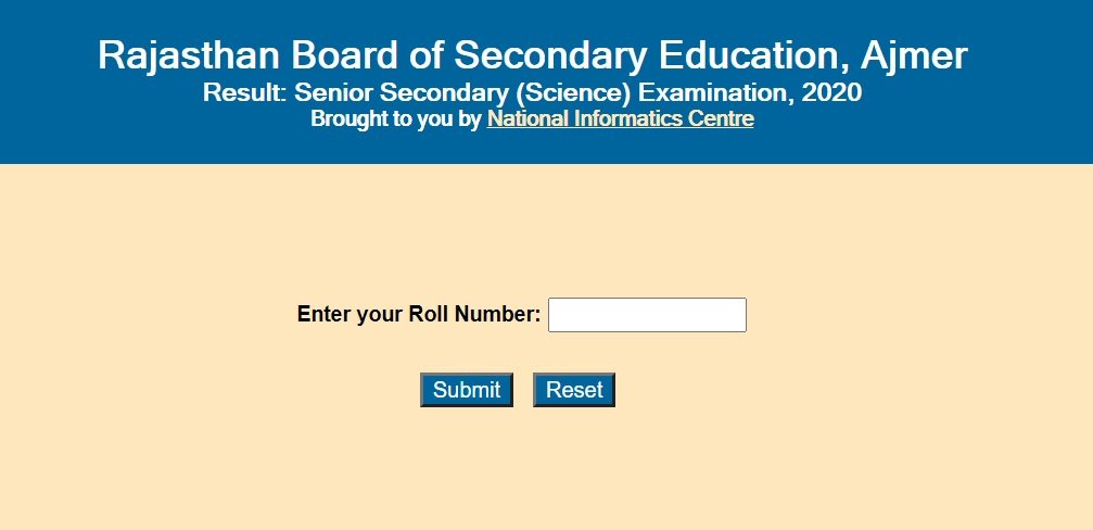 RBSE Rajasthan Board Class 12th Science Result 2020 Declared at rajresults.nic.in/Science2020bser.aspx ATTACHMENT DETAILS RBSE-Class-12th-Science-Result-2020