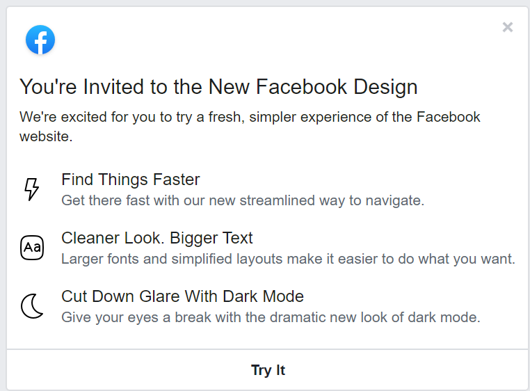 facebook design