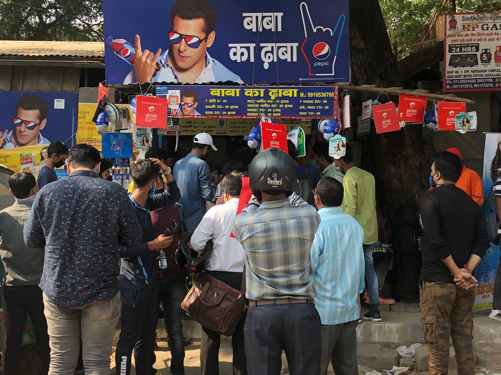 Baba Ka Dhaba has now become a Marketing hub Baba-Ka-Dhaba