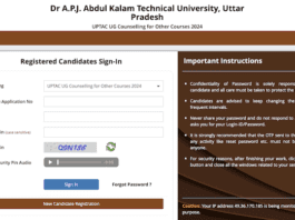 AKTU Admission Counselling registration