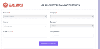 CSJMU Kanpur University Results