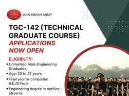 TGC-142 Recruitment 2025: Join Indian Army as an Officer with Your Engineering Degree