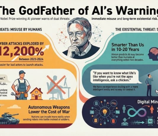 The Godfather of AI Quit Google to Warn Us, Here Are His 5 Most Chilling Predictions Godfather of AI Geoffrey Hinton
