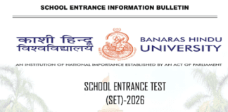 BHU SET 2026 Admission
