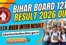 Bihar Board 12th Result 2026 OUT – Check BSEB Inter Result at biharboardonline.bihar.gov.in