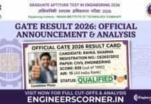 GATE 2026 Result on March 19: How to Check, Scorecard, Cutoff & PSU Guide GATE 2026 Result