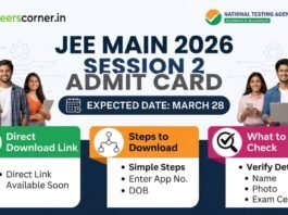 JEE Main Session 2 Admit Card