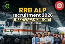 RRB ALP Recruitment 2026 – 11,127 Vacancies Out (CEN 01/2026): Eligibility, Salary, Selection Process & Apply Online RRB ALP Recruitment 2026
