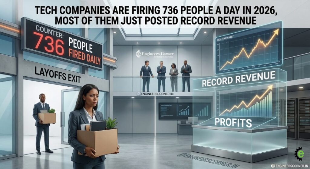 Tech Companies Are Firing 736 People a Day While Posting Record Profits in 2026