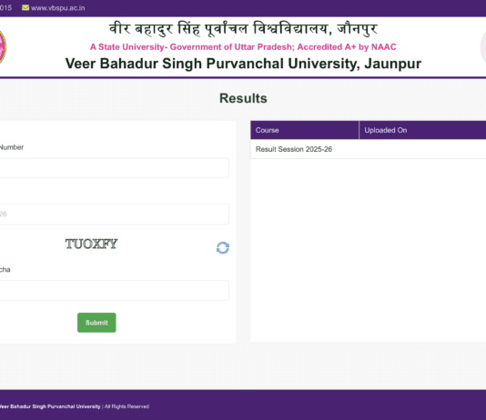 VBSPU Result 2026 – BA, BSc, BCom, MA, BTech Results Being Declared at vbspuresult.org.in | Check Your Result Now VBSPU Result 2026 - BA, BSc, BCom, MA, BTech Results
