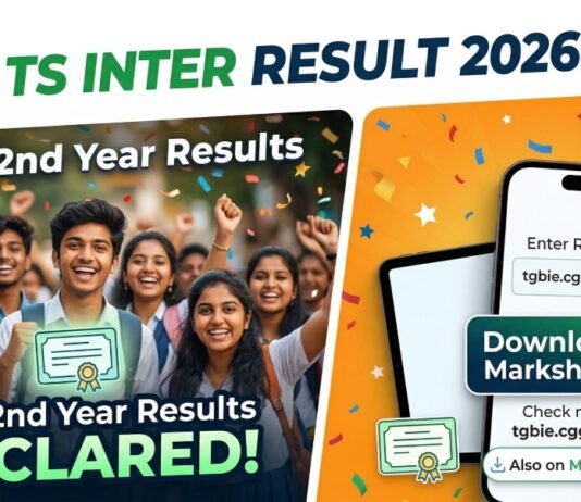 TS Inter Result 2026 - TSBIE 1st and 2nd Year Result Link @ tgbie.cgg.gov.in, Manabadi