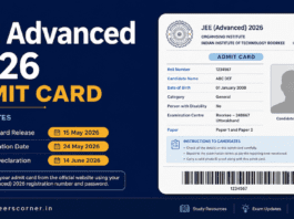 JEE Advanced 2026 Admit Card download guide - Hall ticket release date May 11 at jeeadv.ac.in